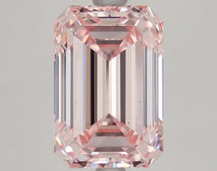 DovEggs 3.690ct Emerald F.I.Pink VS1-LAB GROWN DIAMOND-LHD24A1
