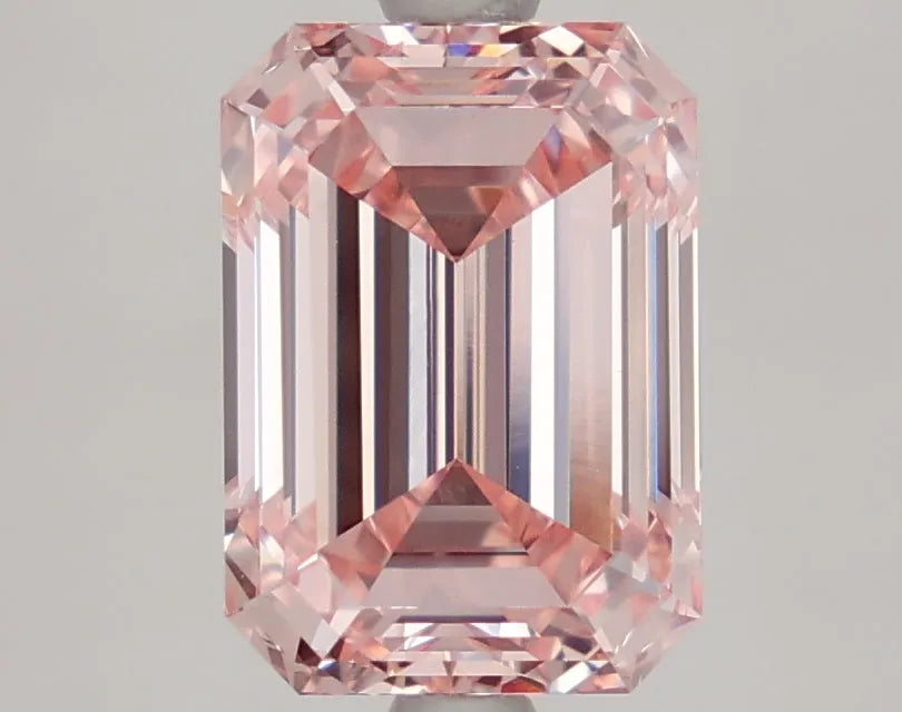 DovEggs 3.010ct Emerald F.I.Pink VVS2-LAB GROWN DIAMOND-LFE69A155
