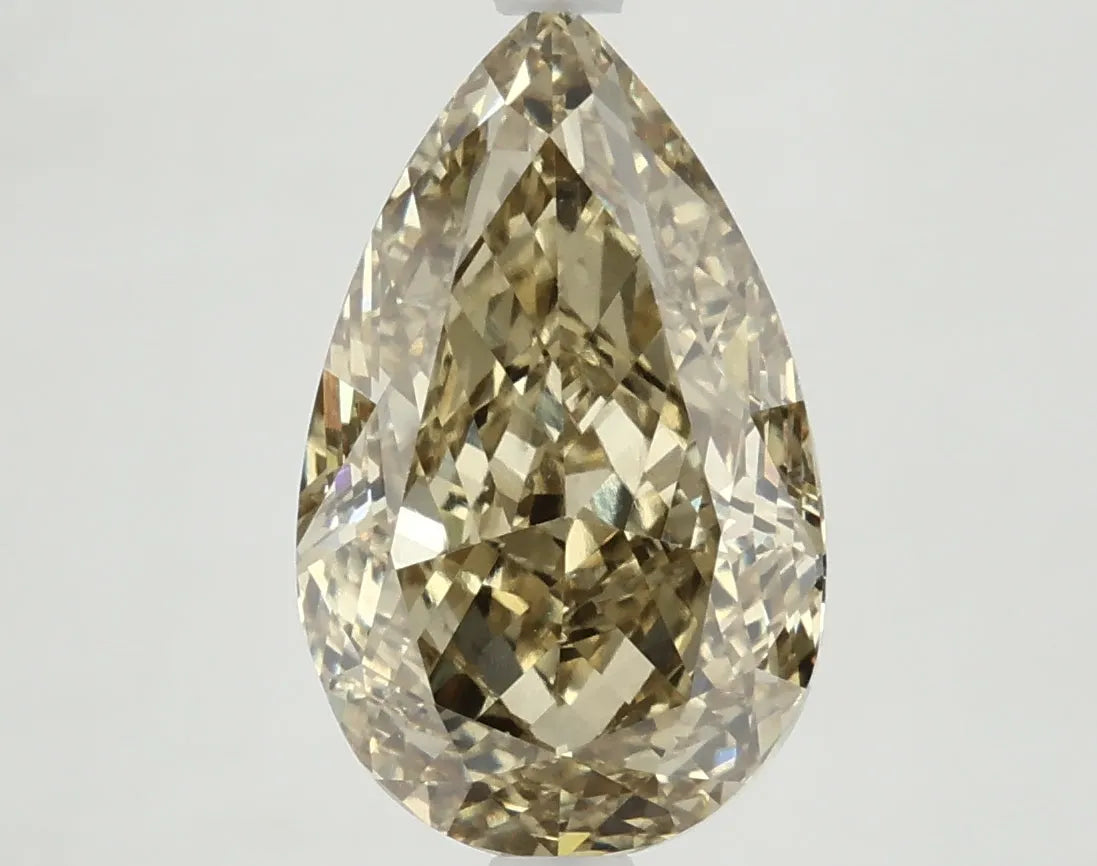 DovEggs 4.920ct Pear F.V.Yellow VS2-LAB GROWN DIAMOND-LKJ10A18