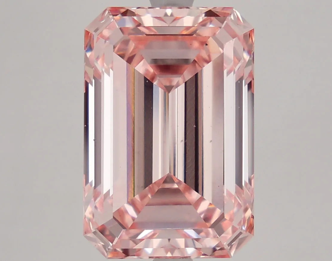 DovEggs 7.220ct Emerald F.I.Pink VS2-LAB GROWN DIAMOND-LFE72A4