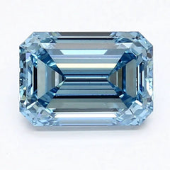 DovEggs 1.290ct Emerald F.V.Blue VS2-LAB GROWN DIAMOND-LET118G208