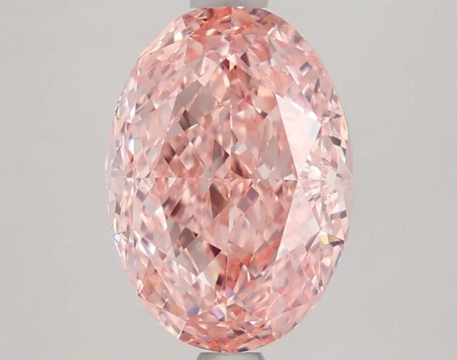 DovEggs 2.950ct Oval F.V.Pink VS1-LAB GROWN DIAMOND-LFE75A43