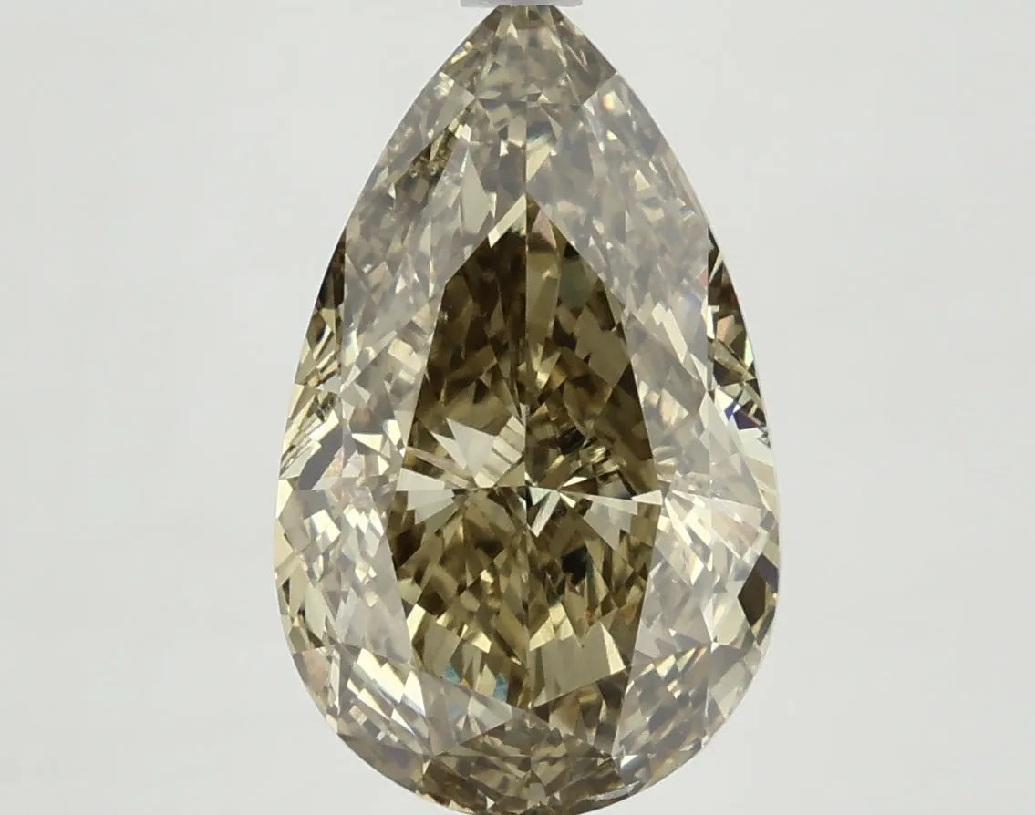 DovEggs 5.220ct Pear F.V.Yellow VS1-LAB GROWN DIAMOND-LKJ13A1