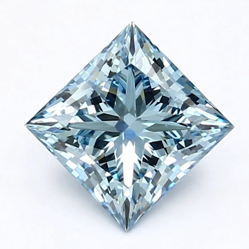 DovEggs 1.330ct Princess F.V.Blue VS1-LAB GROWN DIAMOND-LET104B14