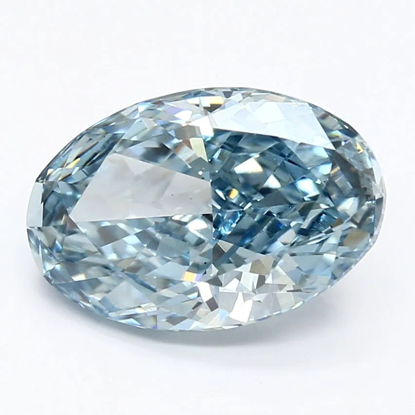 DovEggs 3.360ct Oval F.V.Blue VS2-LAB GROWN DIAMOND-LHM01A9