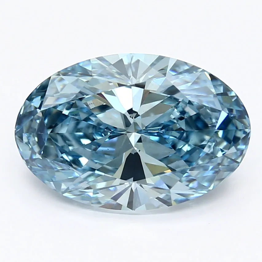 DovEggs 3.400ct Oval F.V.Blue VS1-LAB GROWN DIAMOND-LKP23DG200