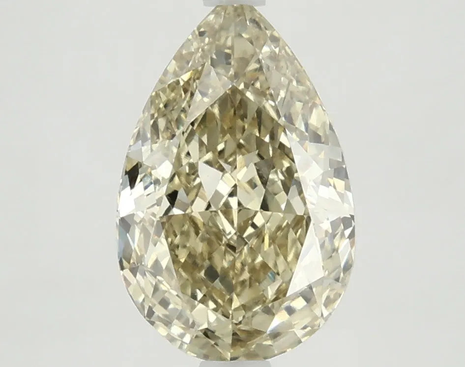 DovEggs 3.170ct Pear F.V.Yellow VS1-LAB GROWN DIAMOND-LKJ09A29