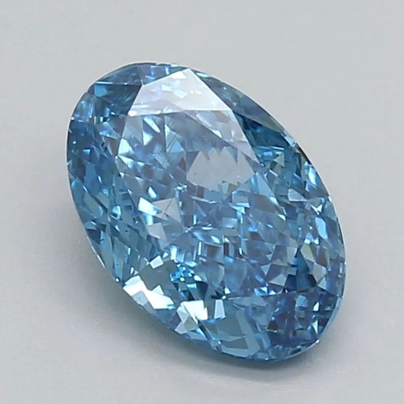 DovEggs 0.930ct Oval Step F.V.Blue SI1-LAB GROWN DIAMOND-LKG02A36