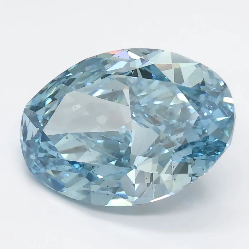 DovEggs 3.550ct Oval Blue SI1-LAB GROWN DIAMOND-LGS411177