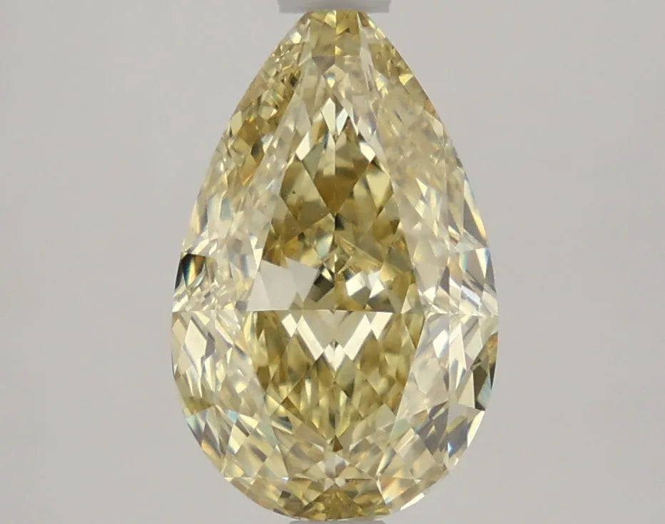 DovEggs 2.680ct Pear F.V.Yellow VS2-LAB GROWN DIAMOND-LKF06A60