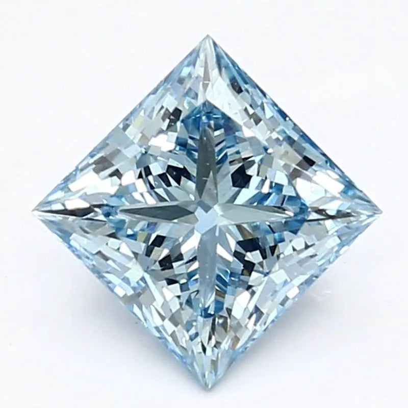 DovEggs 1.380ct Princess F.V.Blue VS1-LAB GROWN DIAMOND-LET92B8