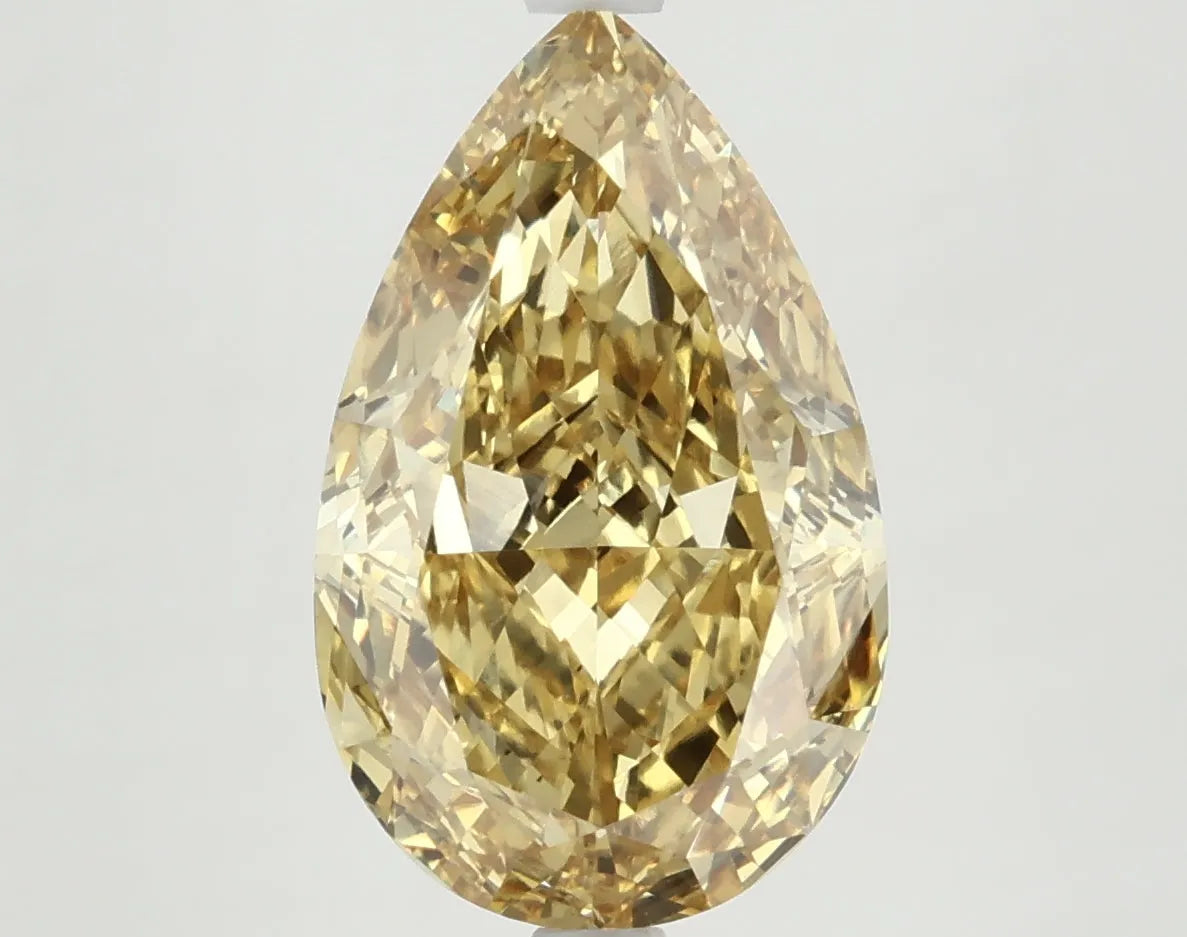 DovEggs 5.560ct Pear F.V.Yellow VS2-LAB GROWN DIAMOND-LKF05A4