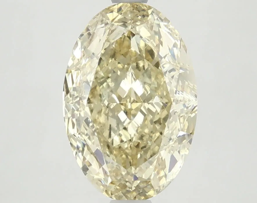 DovEggs 3.070ct Oval F.I.Yellow VS2-LAB GROWN DIAMOND-LKF04A10