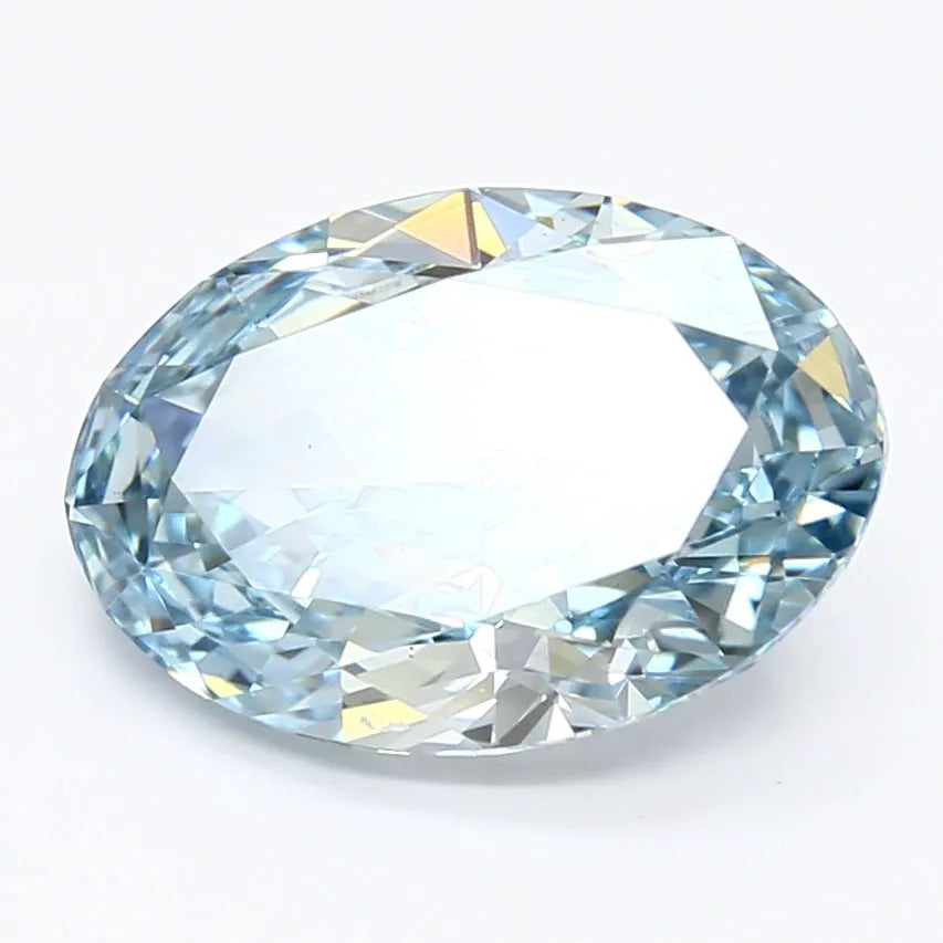 DovEggs 3.350ct Oval F.V.Blue VS1-LAB GROWN DIAMOND-LET82D5