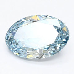DovEggs 3.350ct Oval F.V.Blue VS1-LAB GROWN DIAMOND-LET82D5