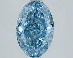 DovEggs 2.510ct Oval F.V.Blue SI1-LAB GROWN DIAMOND-LHC22A14