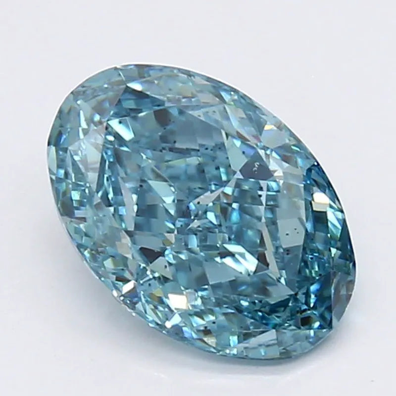 DovEggs 0.980ct Oval F.V.Blue SI1-LAB GROWN DIAMOND-LEN02A81