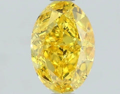 DovEggs 1.050ct Oval F.V.Yellow VS1-LAB GROWN DIAMOND-LSJ03D4