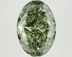 DovEggs 4.220ct Oval Step F.V.Green VS1-LAB GROWN DIAMOND-LFE91A17