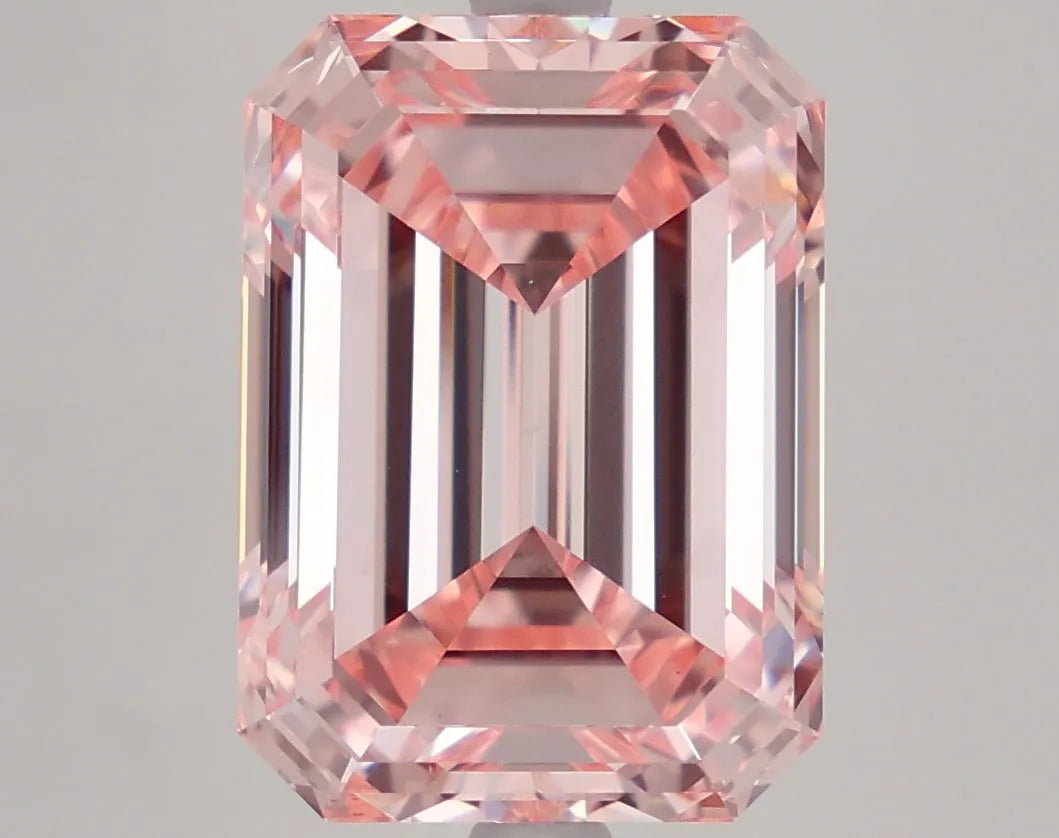 DovEggs 7.020ct Emerald F.I.Pink VS1-LAB GROWN DIAMOND-LFE84A16