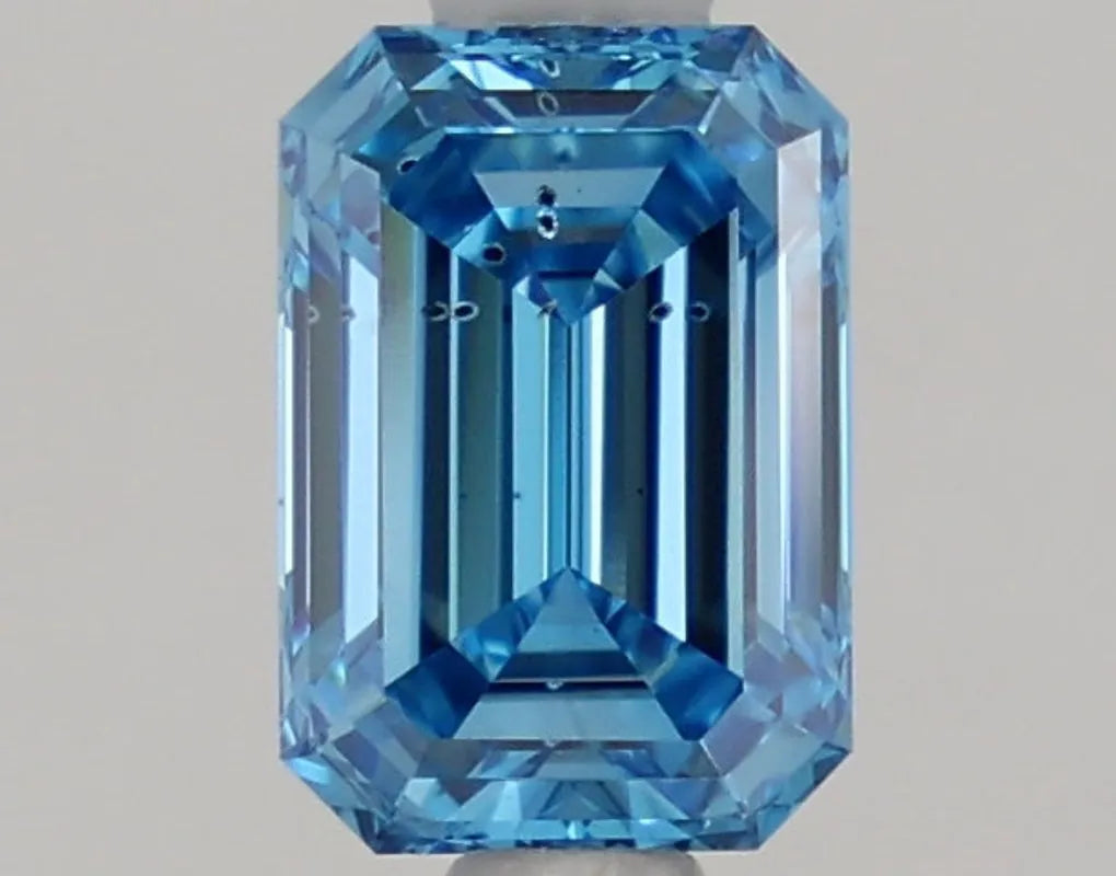 DovEggs 1.100ct Emerald F.V.Blue SI1-LAB GROWN DIAMOND-LHQ40A117