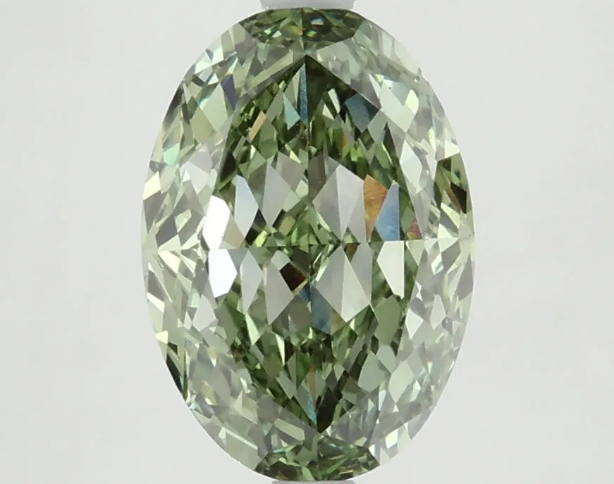 DovEggs 3.010ct Oval F.V.Green VS1-LAB GROWN DIAMOND-LEG23A22