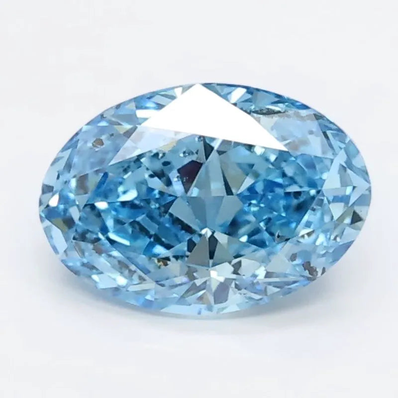 DovEggs 1.040ct Oval Blue I1-LAB GROWN DIAMOND-LGS411191