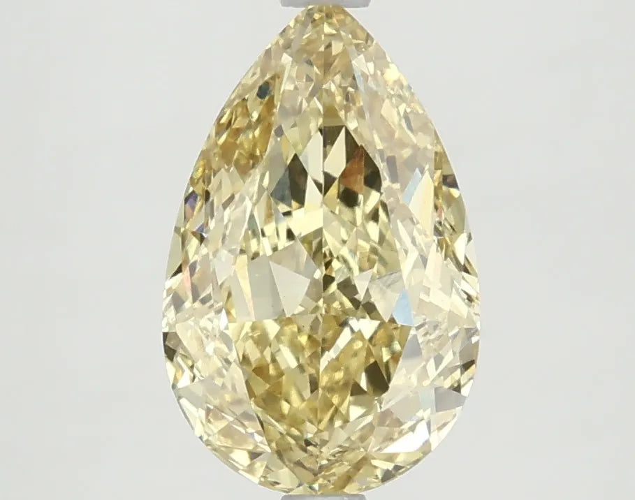 DovEggs 2.780ct Pear F.I.Yellow VS1-LAB GROWN DIAMOND-LKF05A9