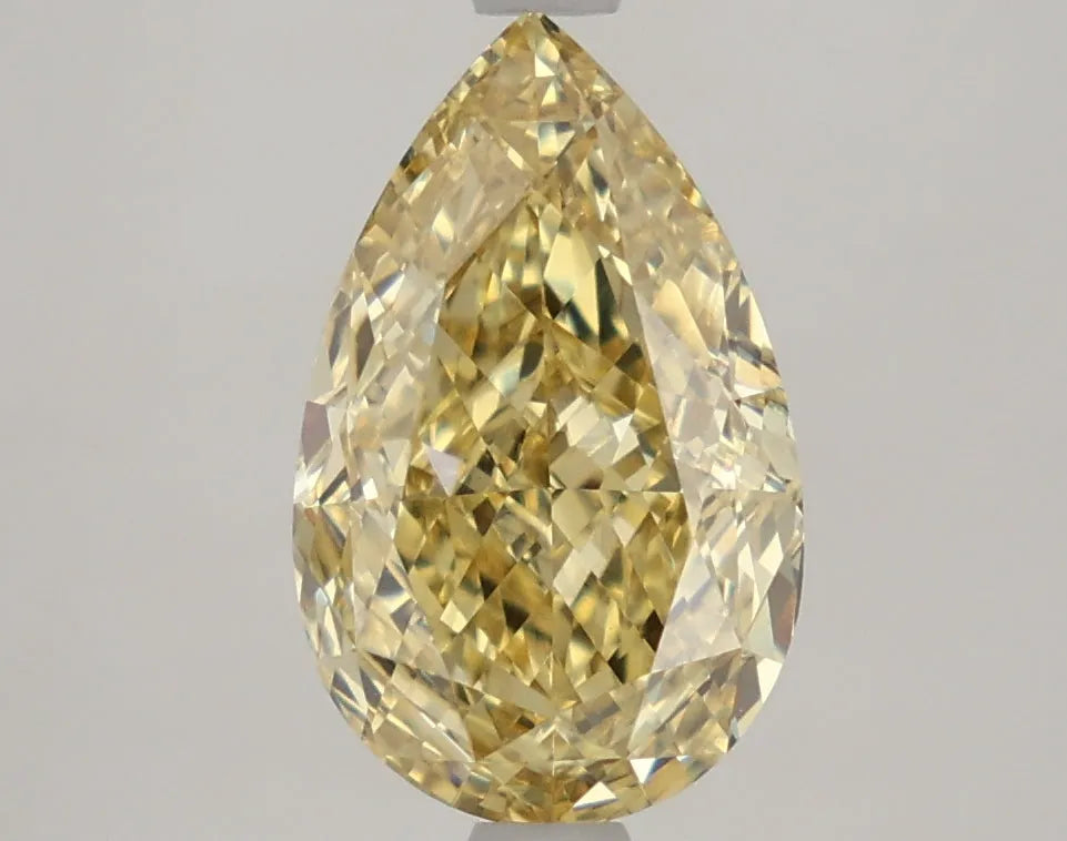 DovEggs 2.810ct Pear F.I.Yellow VS1-LAB GROWN DIAMOND-LKF06A82