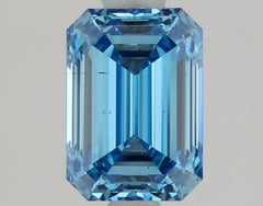 DovEggs 1.500ct Emerald F.V.Blue SI1-LAB GROWN DIAMOND-LHQ41A113