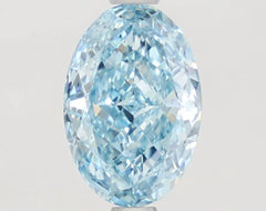 DovEggs 1.180ct Oval F.V.Blue SI1-LAB GROWN DIAMOND-LFN01A15