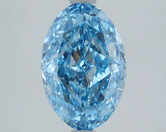DovEggs 2.400ct Oval F.V.Blue SI1-LAB GROWN DIAMOND-LHC20A5