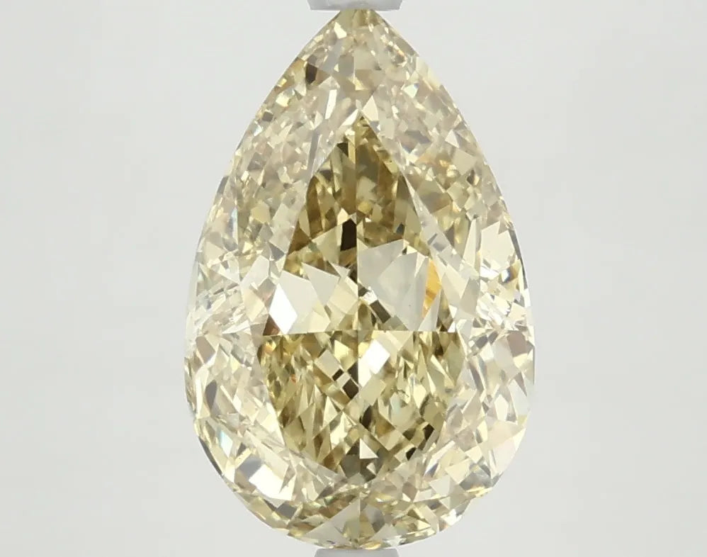 DovEggs 3.380ct Pear F.V.Yellow VS2-LAB GROWN DIAMOND-LKF03A82