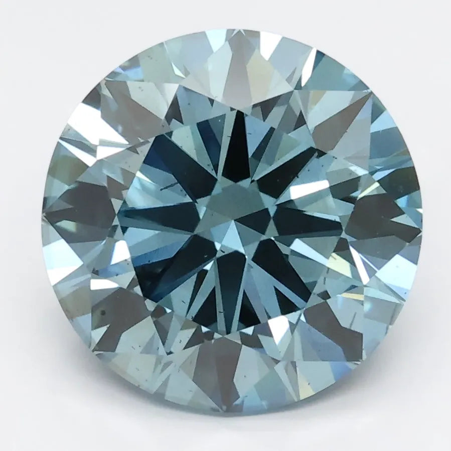 DovEggs 4.370ct Round Blue SI1-LAB GROWN DIAMOND-LGS411201