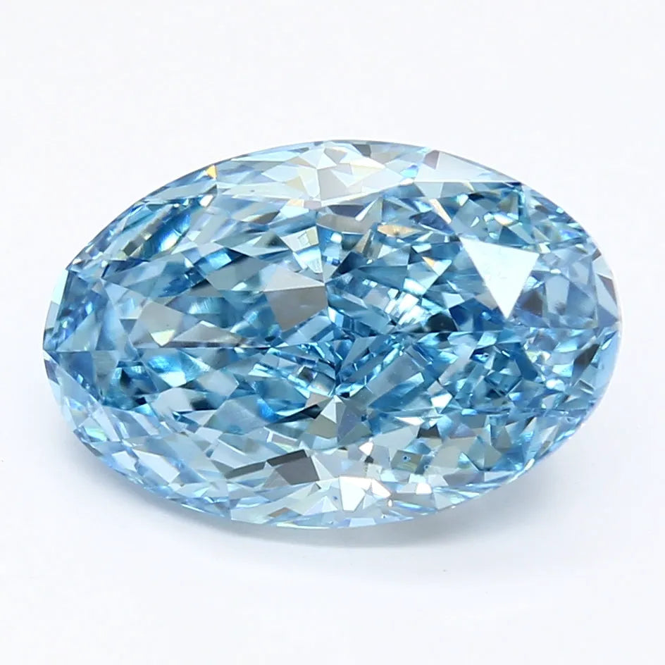 DovEggs 4.230ct Oval F.V.Blue VS2-LAB GROWN DIAMOND-LHG30X1