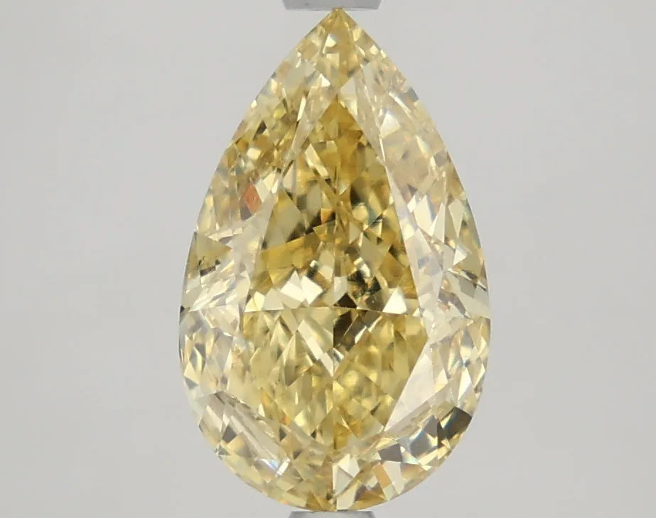 DovEggs 2.430ct Pear F.I.Yellow VS1-LAB GROWN DIAMOND-LKF05A7