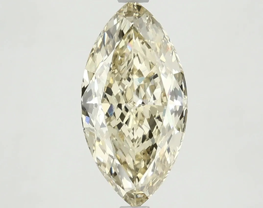 DovEggs 3.020ct Marquise F.V.Yellow VS1-LAB GROWN DIAMOND-LKJ04A35