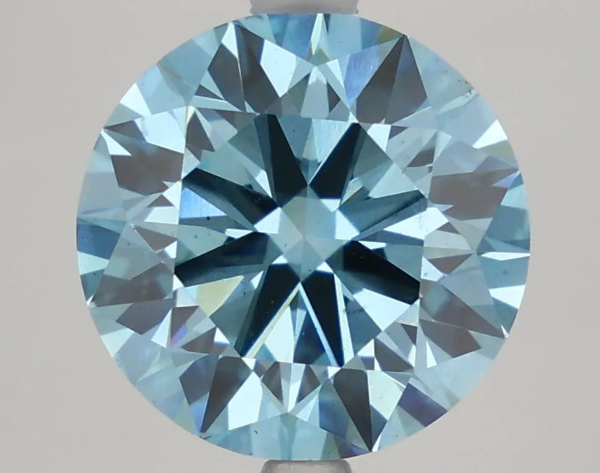 DovEggs 4.040ct Round F.V.Blue VS2-LAB GROWN DIAMOND-LAE97A8