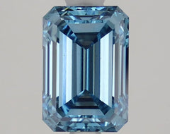 DovEggs 1.910ct Emerald F.V.Blue VS1-LAB GROWN DIAMOND-LKP28A39