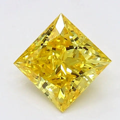 DovEggs 0.670ct Princess F.V.Yellow VVS2-LAB GROWN DIAMOND-LSJ03F5