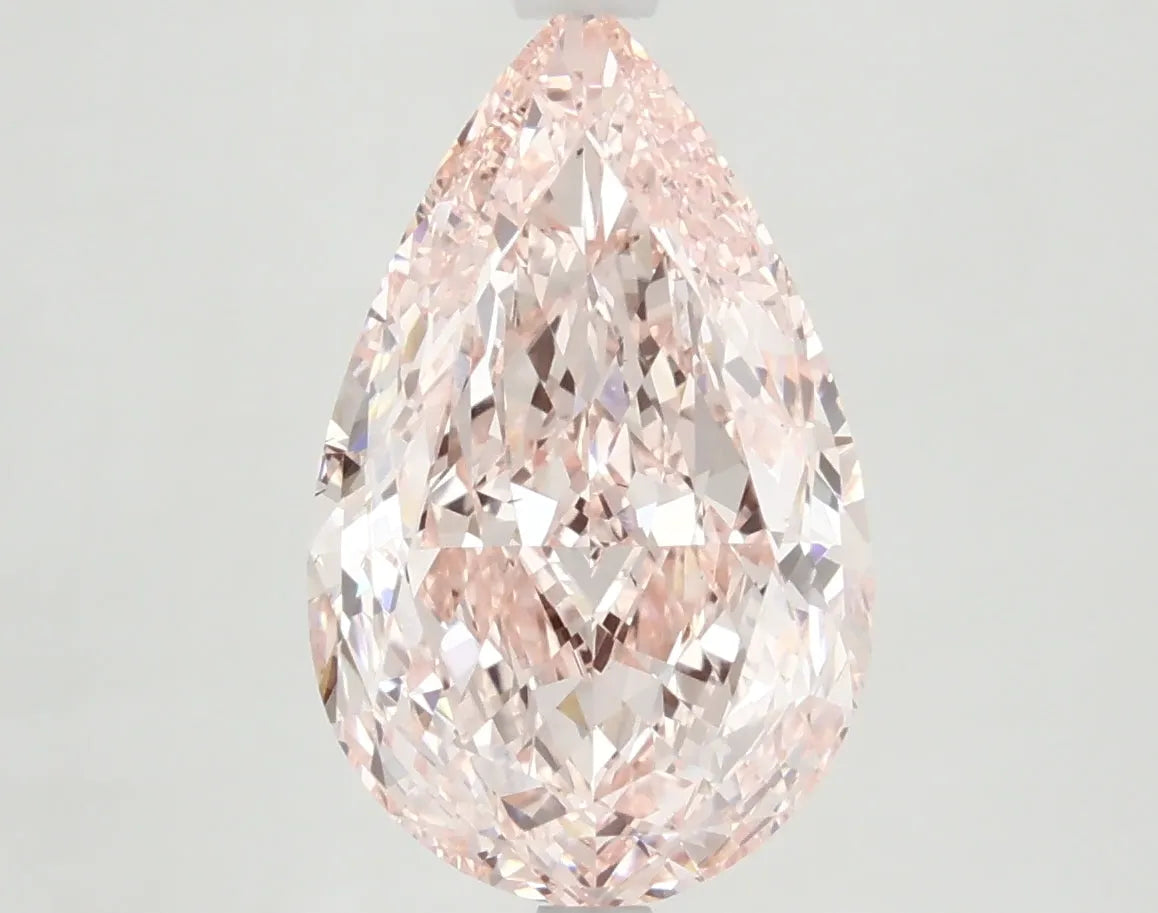 DovEggs 4.260ct Pear F.V.Pink SI1-LAB GROWN DIAMOND-LHD44A1