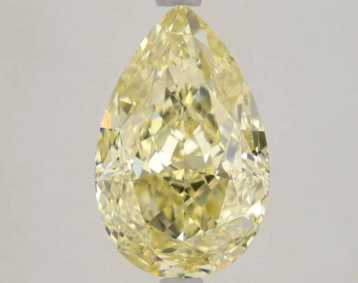 DovEggs 5.460ct Pear F.I.Yellow VVS2-LAB GROWN DIAMOND-LKF02A31
