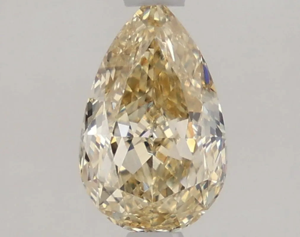 DovEggs 1.090ct Pear F.L.Yellow VS1-LAB GROWN DIAMOND-LKF03A35