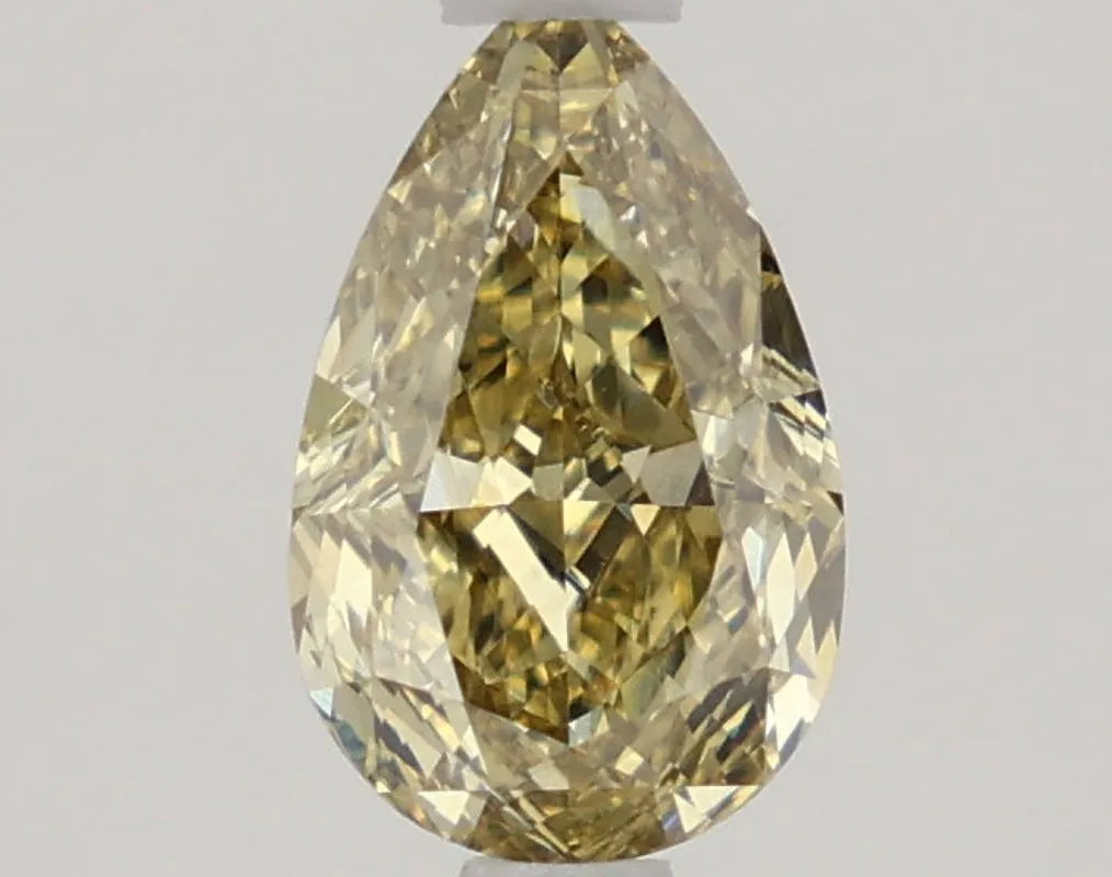 DovEggs 1.310ct Pear F.V.Yellow VS2-LAB GROWN DIAMOND-LKJ01A4