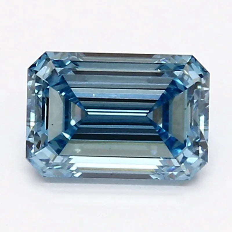 DovEggs 1.710ct Emerald F.V.Blue VS1-LAB GROWN DIAMOND-LLA61C15
