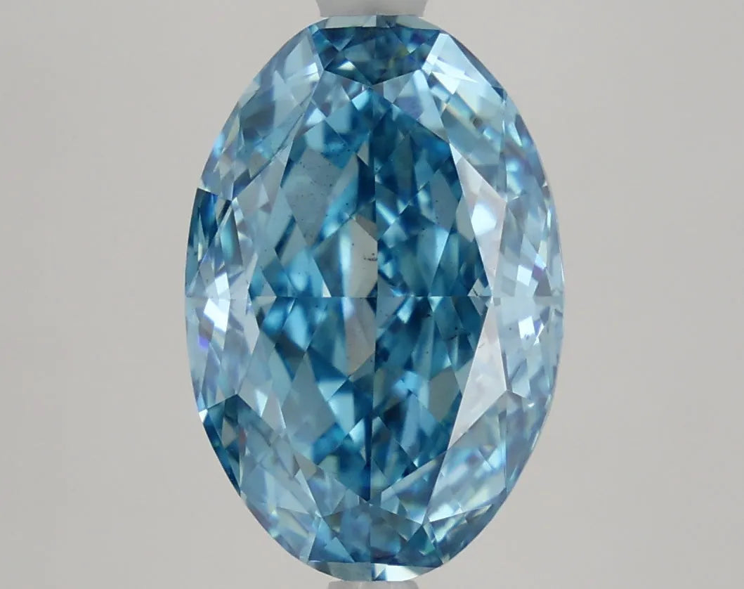 DovEggs 3.580ct Oval F.V.Blue VS2-LAB GROWN DIAMOND-LEF50A1