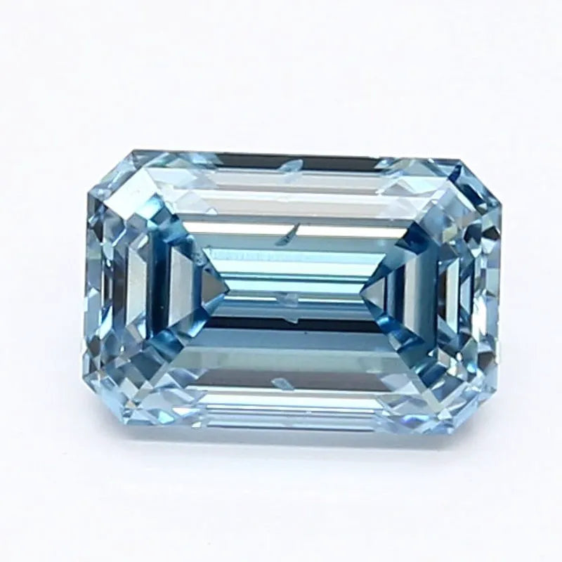 DovEggs 1.000ct Emerald F.V.Blue SI1-LAB GROWN DIAMOND-LET115F15