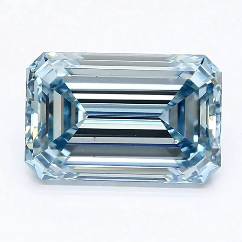 DovEggs 2.660ct Emerald F.I.Blue VS1-LAB GROWN DIAMOND-LET98E1