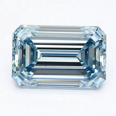 DovEggs 2.660ct Emerald F.I.Blue VS1-LAB GROWN DIAMOND-LET98E1