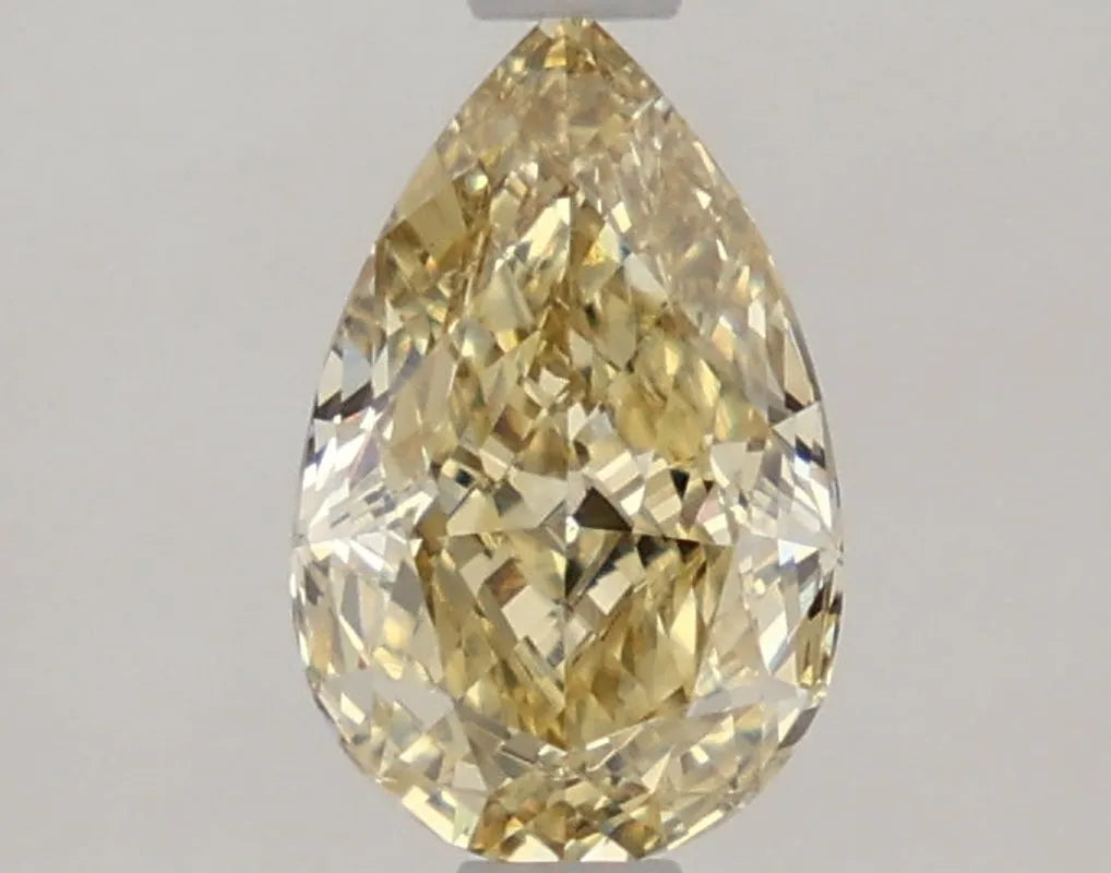 DovEggs 1.110ct Pear F.I.Yellow VS1-LAB GROWN DIAMOND-LKJ05A36